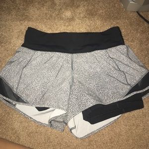 Lululemon speed up shorts with spandex